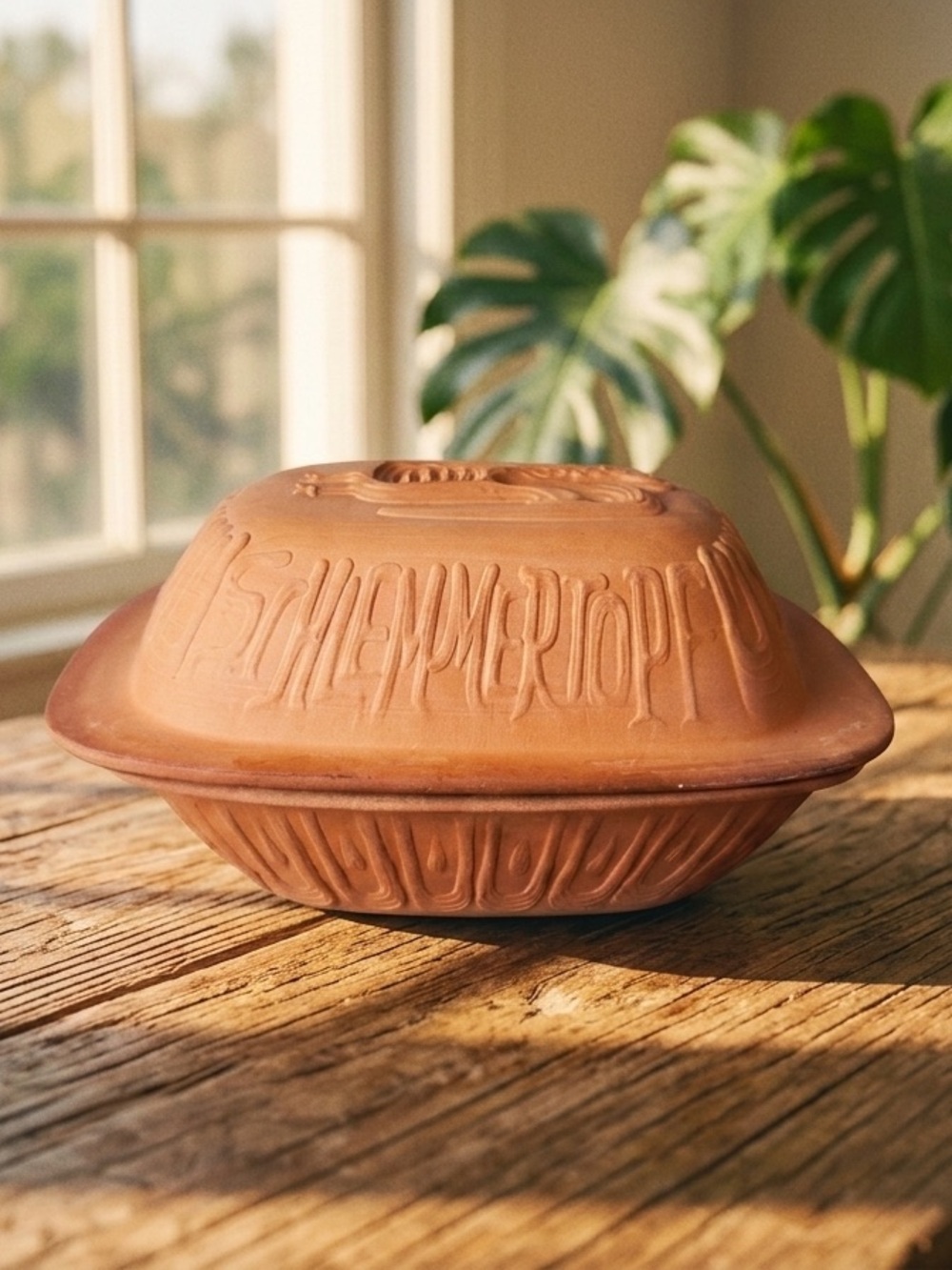 Vintage Schlemmertopf #839 Clay Rooster Baking Dish W Germany Scheurich Keramik